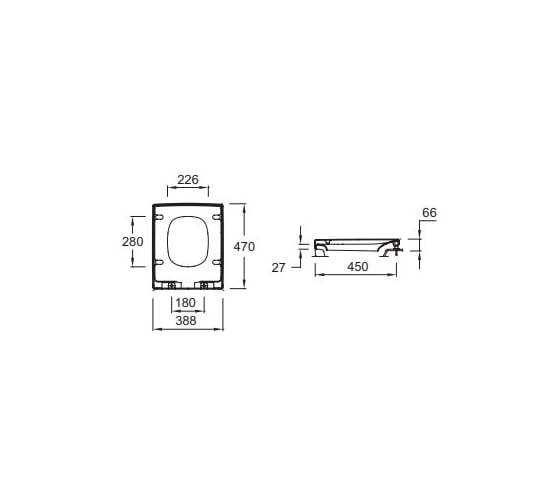 Крышка-сиденье JACOB DELAFON Terrace E70019-00 замена E4900-00 с механизмом soft close 00000039657