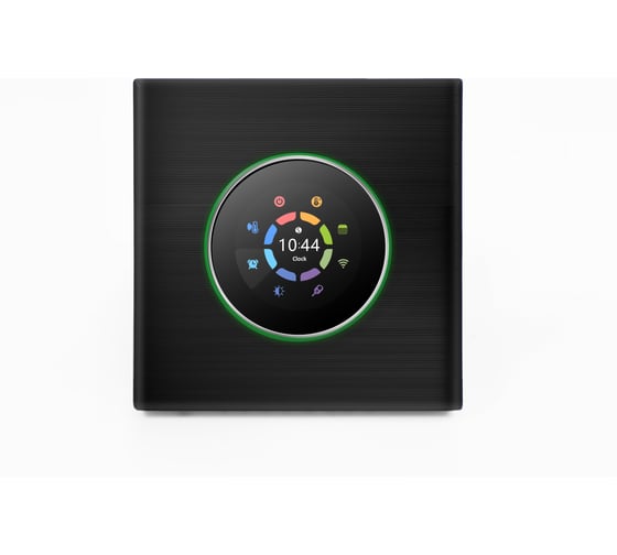 Умный термостат для электрического теплого пола UMNOO c wifi модулем, с круглой интеллектуальной ручкой, серия 7000, черный BHT-7000GBLW-Black trw0037