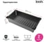 Коландер IDDIS Kitchen Line нержавеющая сталь, графит, 426x231 мм KOL23GMi59 3