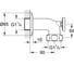 Отводная дуга с термометром для 35085,35086 Grohe Lahrer THM / MWZ 12444000 2