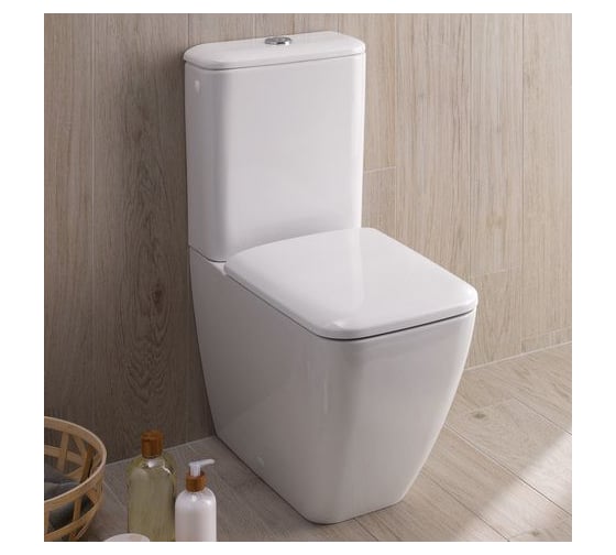 Крышка-сиденье GEBERIT iCon Square it! с металлическими петлями SoftClose 571910000 00000044722