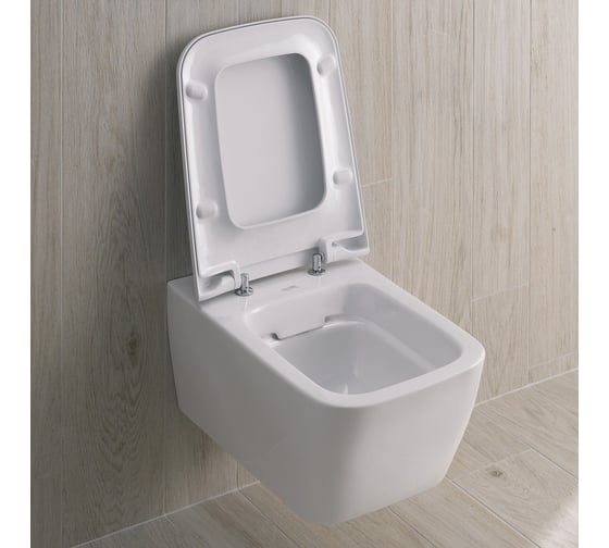 Крышка-сиденье GEBERIT iCon Square it! с металлическими петлями SoftClose 571910000 00000044722