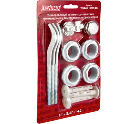 Универсальный комплект TENRAD для монтажа радиаторов 3/4" VALTEC TENRAD.100B3