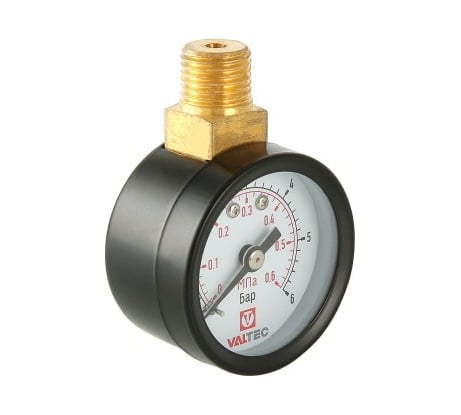 Манометр для редуктора давления (1/4"; 0-6 бар) VALTEC VT.TM40.VC.02