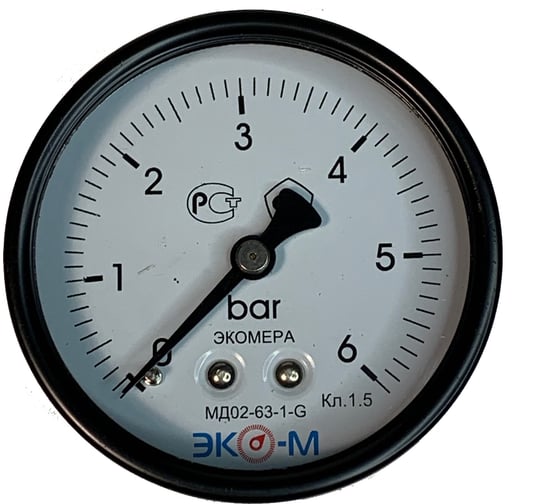 Манометр ЭКО-М Экомера МД02-63-G-6-ОИ 1