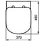 Сиденье с крышкой для унитазов с короткой проекцией IDEAL STANDARD Tempo T679901 00000035924 5