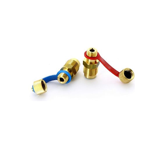 Комплект измерительных ниппелей Cimberio 1/4, 2 штуки, красный/синий CIM 723L 1/4