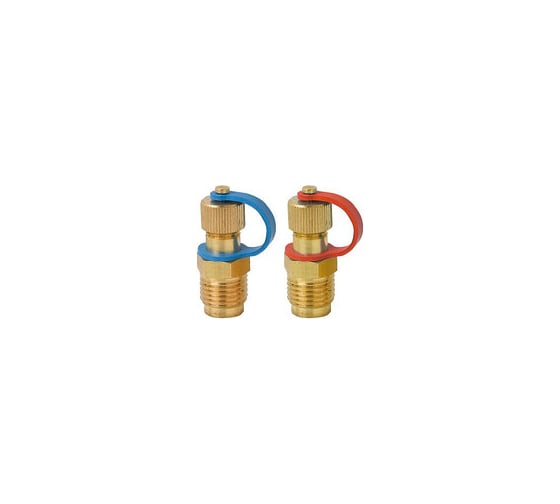 Комплект измерительных ниппелей Cimberio 1/4, 2 штуки, красный/синий CIM 723L 1/4