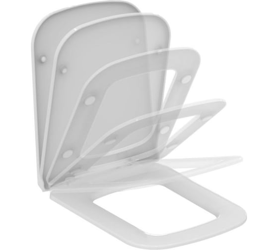 Тонкое сидение с крышкой для унитаза IDEAL STANDARD MIA/STRADA дюропласт J505801 00000053513