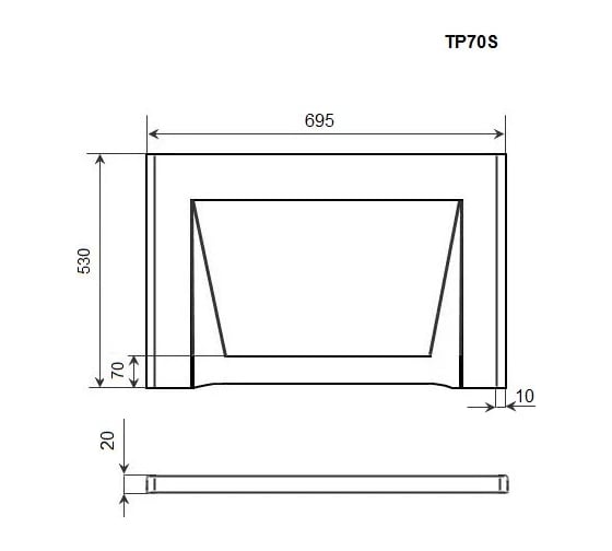 Торцевая панель Timo TP70H