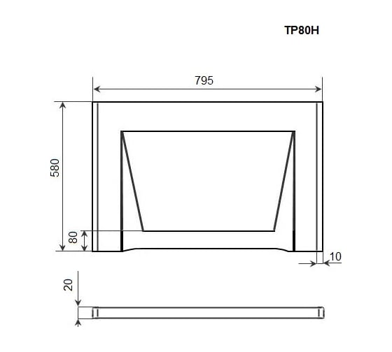 Торцевая панель Timo TP80S