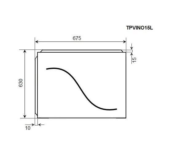 Торцевая панель Timo TPVINO15L