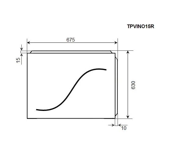 Торцевая панель Timo TPVINO15R
