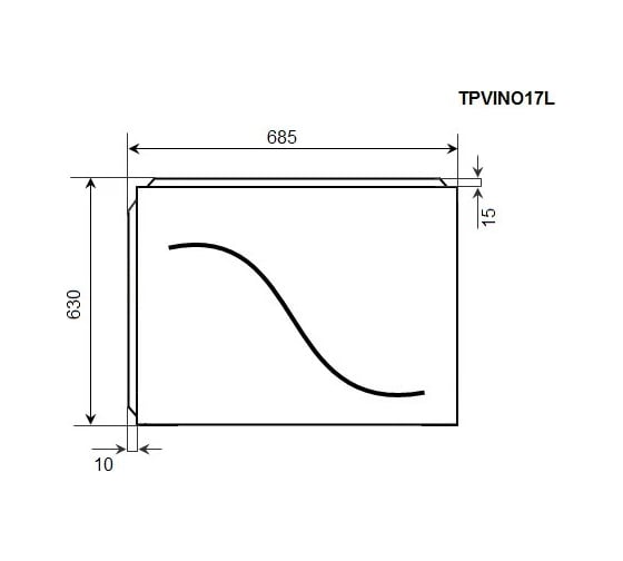 Торцевая панель Timo TPVINO17L