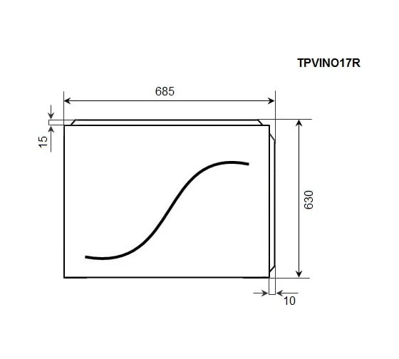 Торцевая панель Timo TPVINO17R