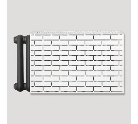 Экран на чугунный радиатор ООО СКП Лофт 54 см (5/6 секц), белый ЭРЧ-002Б