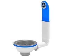 Выпуск для мойки АНИ Пласт жесткий перелив, 3 1/2, нержавеющая сетка N320 025-0156