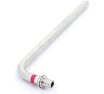 Угол с трубкой Rehau 20х500 для подключения радиатора, нержавеющая сталь, надвижной 240941