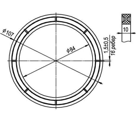 Прокладка для унитазов SANTERI Инкоэр ИС.131120
