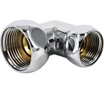 Соединение для полотенцесушителя MasterProf угловое 1" х 1/2" в/в хром ИС.050033