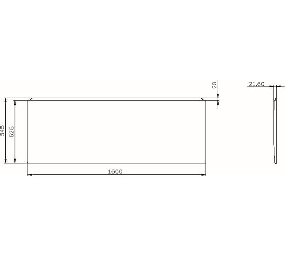 Панель фронтальная для ванны AM.PM X-Joy 160x70 см W94A-160-070W-P