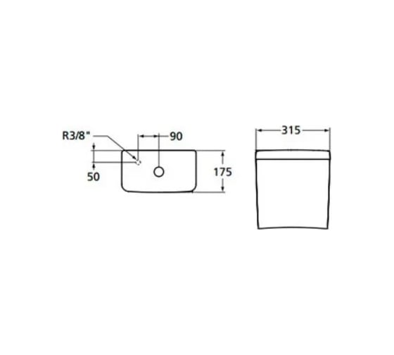 Бачок для унитаза IDEAL STANDARD E797001 Connect CUBE 00000009871