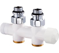 Узел нижнего подключения термостатический SR Rubinetterie прямой 1/2"х3/4"Е Белый 0686-1500VCEA