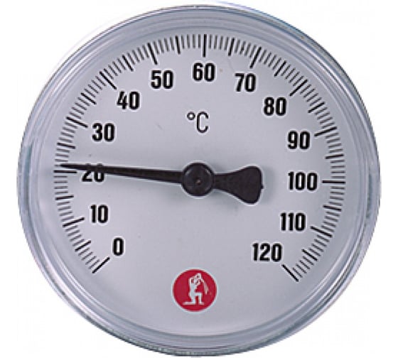 Термометр R540 биметаллический осевой (1/2"; 120°) Giacomini R540Y003 040-0065 1