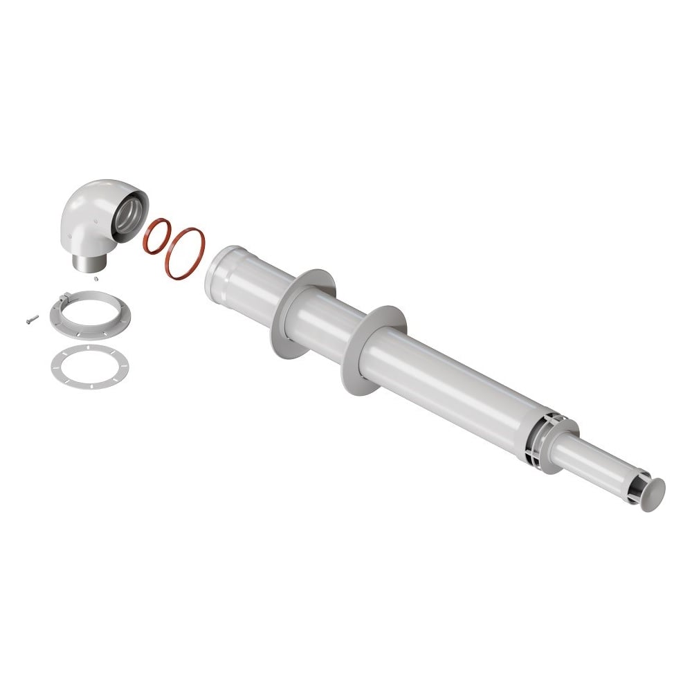 Комплект коаксиального дымохода (60/100 мм; 750 мм) Grosetto 2036812 ...