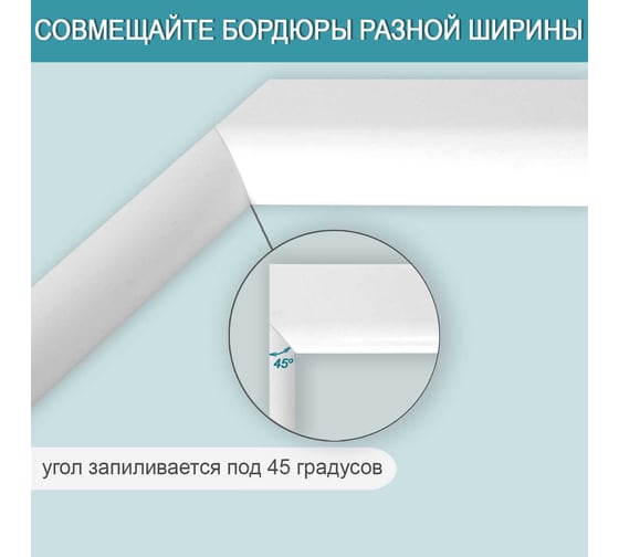 Бордюр акриловый для ванны BNV ПШ12 180 см, белый 4603320007511