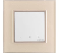 Терморегулятор LIVOLO Welrok LIS для рамки  с сенсорным управлением, датчик пола 3 м, белый с жемчужной рамкой WLIS-C701TM-11 PP