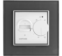 Терморегулятор LIVOLO Welrok MEX для рамки  с механическим управлением, датчик пола 3 м, белый с серой рамкой WMEX-C701TM-11 GY