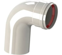 Колено алюминиевое эмалированное (80 мм; 90°) BaltGaz 30846