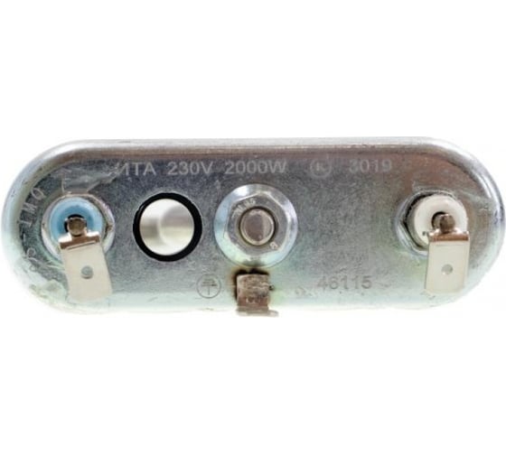 ТЭН ИТАТЭН ИТА 2000W, L180мм, R15, M145, K2, прямой, отверстие под датчик, нержавеющая сталь, 230V 46115