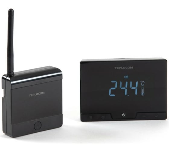 Беспроводной программируемый комнатный термостат Teplocom TS-Prog/LUX-RF (250В; 3А) Бастион 924 1
