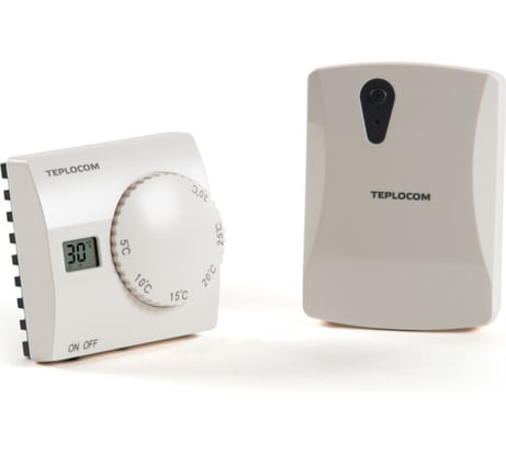 Радио термостат беспроводной комнатный Teplocom TS-2AA 3A RF2  (220В; 3А; 868 мГц) Бастион 929