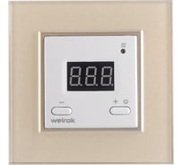 Терморегулятор LIVOLO Welrok ST для рамки  с электронным управлением, датчик пола 3 м, цвет белый с жемчужной рамкой WST-C701TM-11 PP