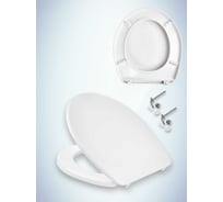 Сиденье с крышкой MKW Волна стальное крепление (на Jika Lyra) 4680000930390