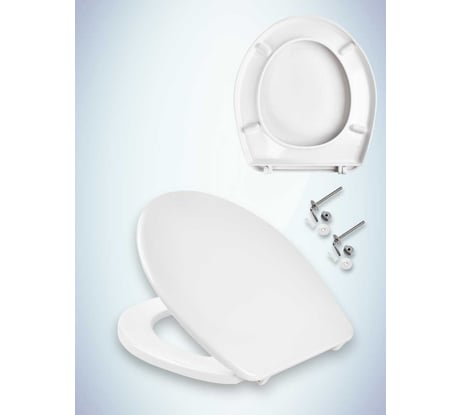 Сиденье с крышкой MKW Волна стальное крепление (на Jika Lyra) 4680000930390