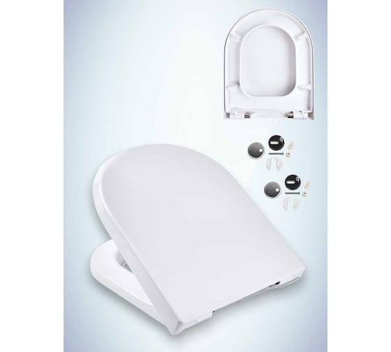 Сиденье с крышкой MKW Fiedel PD SC, с микролифтом, быстросъемное 4680000931014