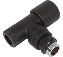 Вентиль термостатический угловой FAR Lady 1/2", гайка М24x19, черный матовый FL 0143 12P