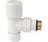 Вентиль термостатический угловой FAR 1/2", гайка М24x19, белый матовый FL 0144 12P 1