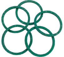 Прокладка безасбестовый паронит HG 1 1/2" 34,5x40x2 мм, 5 шт 1894567