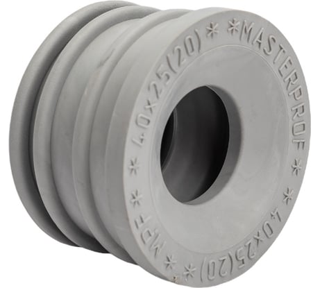 Сантехническая манжета для канализации MPF 40x25, серая, уплотнительная, переходная, 2 шт ИС.131759.2