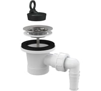 Водослив для умывальника Alcadrain 1 1/2", с нержавеющей peшeткой Ø63 и подводкой A31P 00067736