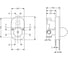 Скрытая часть смесителя для ванны Hansgrohe 31741180 00033643 2