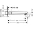 Излив Hansgrohe Metropol 167 мм 32542000 00045990 3