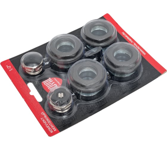 Комплект монтажный ROYAL THERMO 1x1/2 черный НС-1614222
