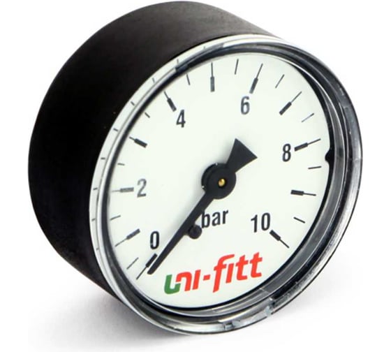 Манометр аксиальный Uni-Fitt 10 бар, диаметр 63 мм, 1/4"Н 300D3030