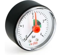 Манометр аксиальный Uni-Fitt с индикаторной стрелкой 4 бар, диаметр 50 мм, 1/4"Н 305D1020